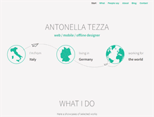 Tablet Screenshot of antonellatezza.com